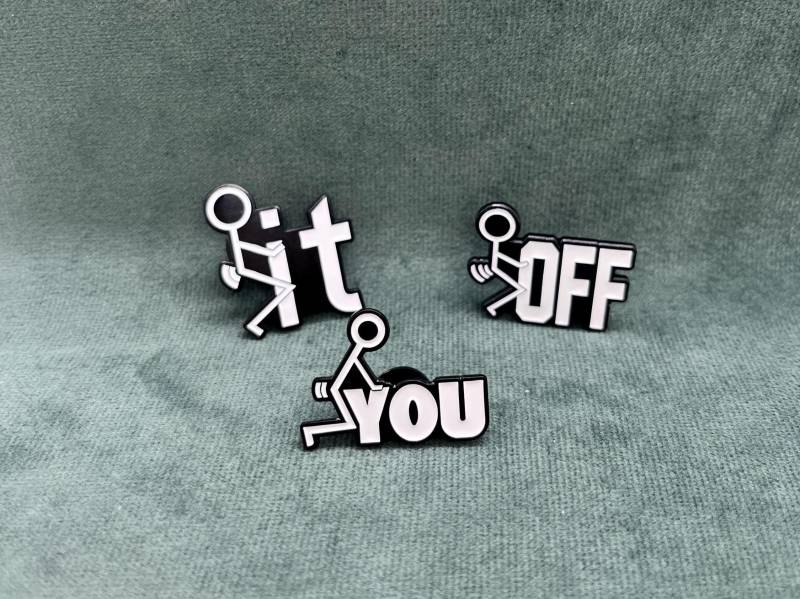 Fk Off - It You, Lustige Pins, Geschenke, Funny Geschenke Für Jeden Anlass von MunichPigeonGang