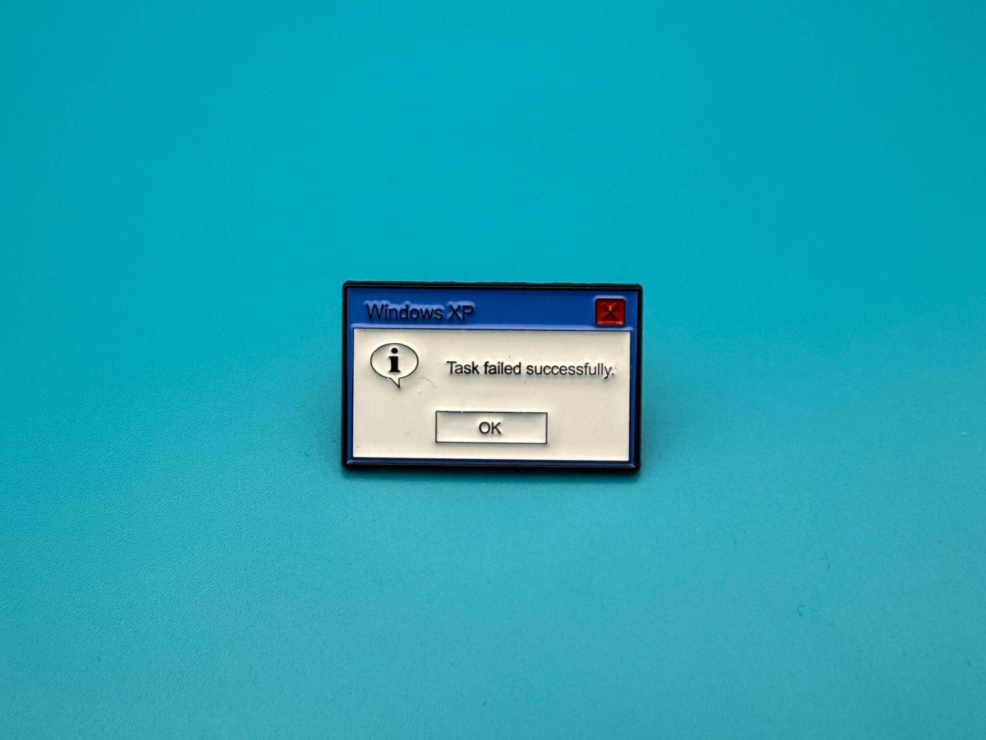 Task Failed Successfully Pin - Lustiger Windows Xp Meme Enamel Pin, Retro Computer Humor Badge, Geschenk Für Nerds & It-Fans Task Failed Successfully Pin - Lustiger Windows Xp Meme Enamel Pin, Retro Computer Humor Badge, Geschenk Für Nerds & It-Fans von TaubeMitToast
