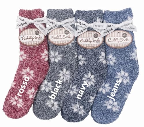 Taubert 232154588 KUSCHELSOCKEN 1 Paar SNOW STARS in 4 Farben Farbe Rosso von Taubert
