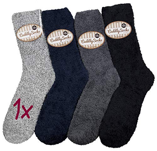 Taubert Herren KUSCHELSOCKEN 000900588 Men's 4 Farben Farbe grey melange von Taubert