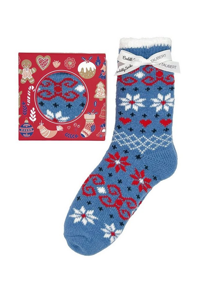 Taubert Socken Socken in Geschenkbox - Happy Christmas 722124-588 von Taubert