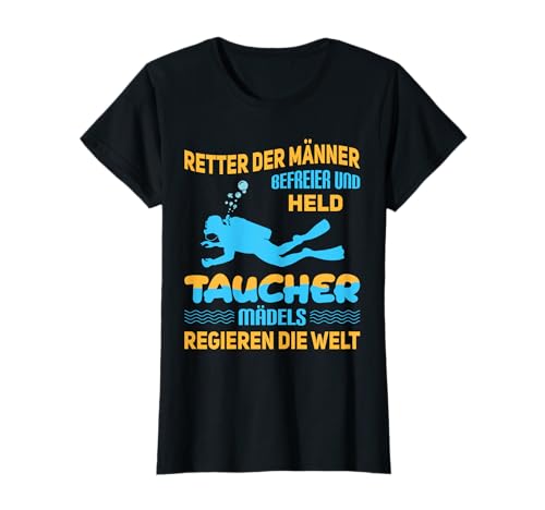 Taucher Mädels - Scuba Tauchen Schnorchel T-Shirt von Taucher Geschenke Damen Tauchsport Design