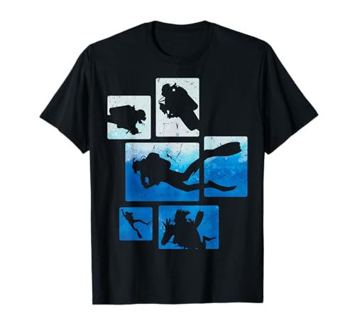Retro Taucher Tauchen Diver Kinder Jungs Männer T-Shirt von Taucher Tauchen Diver Geschenkideen Diving Designs