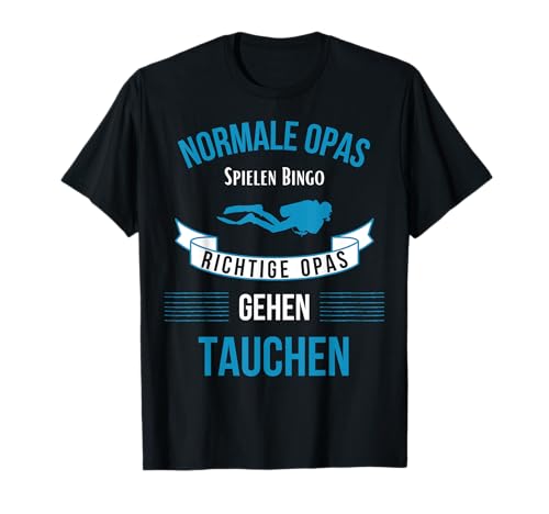 Taucher Opa | Tauchen | Männer | Großvater | Taucher T-Shirt von Taucher Zubehör Opa Geschenk Taucherbrille