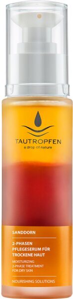 Tautropfen Sanddorn Nourishing Solutions 2-Phasen Pflegeserum für trockene und fettarme Haut 50 ml von Tautropfen