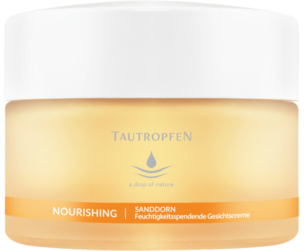 Tautropfen Sanddorn Nourishing Solutions Feuchtigkeitsspendende Gesichtscreme für trockene und fettarme Haut 50 ml von Tautropfen