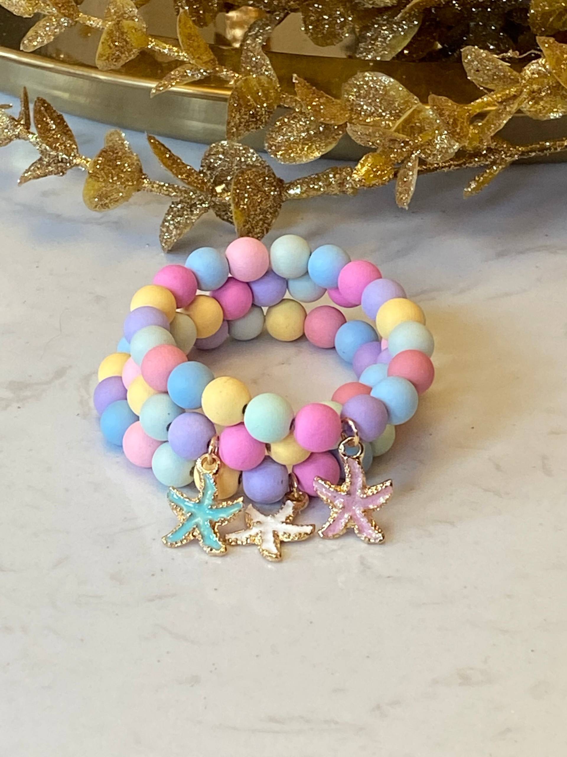 Muttertagsgeschenke | Seestern Armband Handgemachter Schmuck| Geschenk Für Sie Kinder Zubehör Perlen Perlenarmbänder Trendig von TavanaAccessories