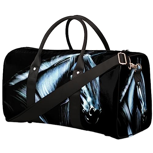 3D Pferde Reisetasche, Weekender Taschen für Frauen Reisen, Turnbeutel, Handgepäck Taschen für Flugzeuge, Duffle Bag für Männer Reisen, Weekender Tasche, 3D Pferde von Tavisto