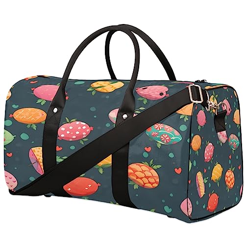 Abstrakte Früchte Reisetasche, Weekender Taschen für Frauen Reisen, Turnbeutel, Handgepäck Taschen für Flugzeuge, Duffle Bag für Männer Reisen, Weekender Tasche, Abstrakte Früchte von Tavisto