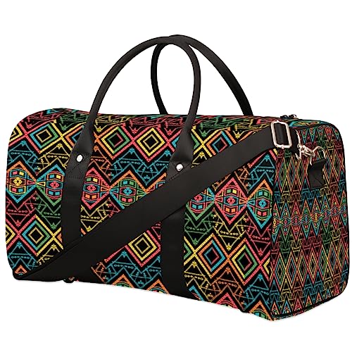 Afrikanische Totem-Muster Reisetasche, Weekender Taschen für Frauen Reisen, Turnbeutel, Handgepäck Taschen für Flugzeuge, Duffle Bag für Männer Reisen, Weekender Tasche, Reise Duffle Bag, von Tavisto