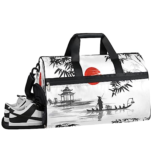 Anime Basketball Turnbeutel, Sport Turnbeutel mit Nassfach & Schuhfach, Turnbeutel für Damen, Turnbeutel für Männer, Workout Tasche, Sporttasche, Weekender Bag mit Schuhfach, Kunst Pinsel Malerei, von Tavisto