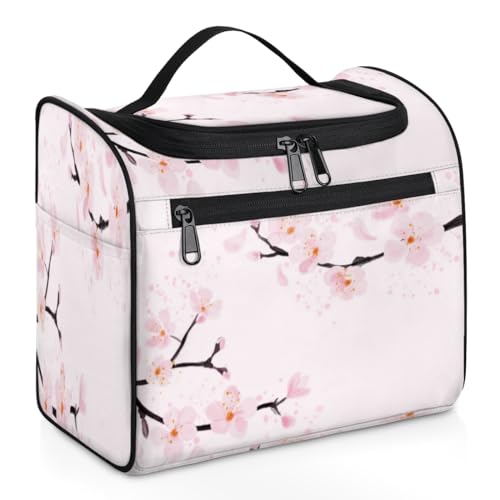 Baumumarmender Koala-Make-up-Tasche für Damen, große Kapazität, tragbare Reise-Kosmetiktasche, wasserdicht, doppelte Reißverschlüsse, Make-up-Tasche mit Haken zum Aufhängen, für Hautpflege, Reisen, von Tavisto