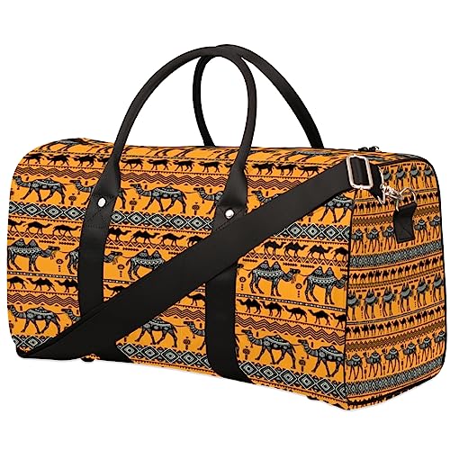 Desert Camel Reisetasche, Weekender Taschen für Frauen Reisen, Turnbeutel, Handgepäck Taschen für Flugzeuge, Duffle Bag für Männer Reisen, Weekender Tasche, Wüstenkamel von Tavisto