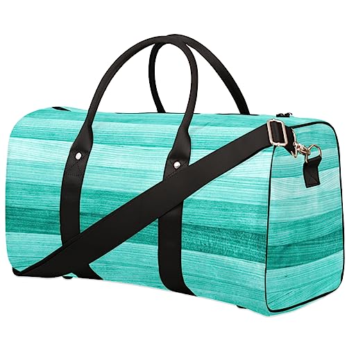 Fashion Blue Wood Travel Bag, Weekender Bags for Women Travel, Gym Bag, Carry on Bags for Airplanes, Duffle Bag for Men Travel, Weekender Bag, Travel Duffle Bag, Modisches, blaues Holz von Tavisto