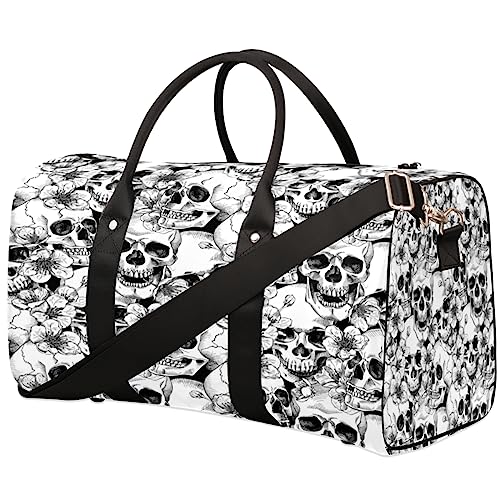 Halloween Schädel Malerei Reisetasche, Weekender Taschen für Frauen Reisen, Turnbeutel, Handgepäck Taschen für Flugzeuge, Duffle Bag für Männer Reisen, Weekender Tasche, Reise Duffle Bag, von Tavisto