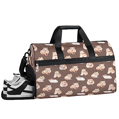 Halloween Skull Painting Turnbeutel, Sport Turnbeutel mit Nassfach & Schuhfach, Turnbeutel für Damen, Turnbeutel für Männer, Workout-Tasche, Sporttasche, Weekender Tasche mit Schuhfach, von Tavisto