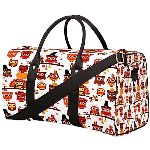 Halloween süße Eule Reisetasche, Weekender Taschen für Frauen Reisen, Turnbeutel, Handgepäck Taschen für Flugzeuge, Duffle Bag für Männer Reisen, Weekender Tasche, Halloween Süße Eule von Tavisto