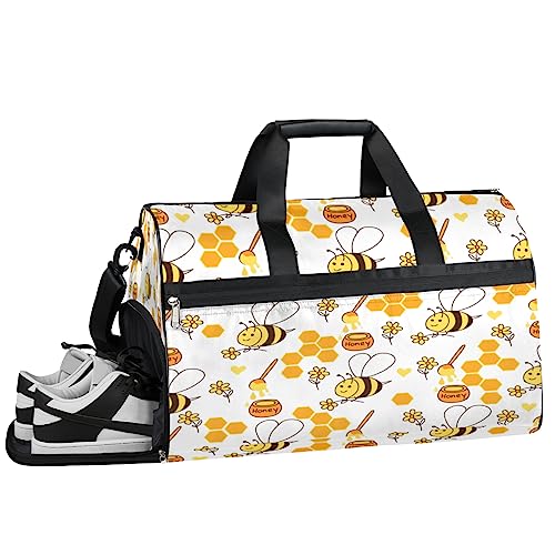 Happy Thanksgiving Muster Turnbeutel Sport Turnbeutel mit Nassfach & Schuhfach Turnbeutel für Damen Turnbeutel für Männer Workout Tasche Sporttasche Weekender Tasche mit Schuhfach, Fleißige kleine von Tavisto