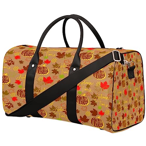 Herbst Kürbisse Reisetasche, Weekender Taschen für Frauen Reisen, Turnbeutel, Handgepäck Taschen für Flugzeuge, Duffle Bag für Männer Reisen, Weekender Tasche, Herbst-Kürbisse von Tavisto