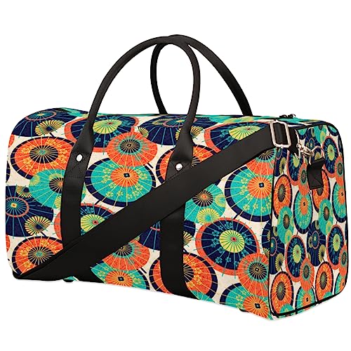 Japan Regenschirm Reisetasche, Weekender Taschen für Frauen Reisen, Turnbeutel, Handgepäck Taschen für Flugzeuge, Duffle Bag für Männer Reisen, Weekender Tasche, Japan Regenschirm von Tavisto