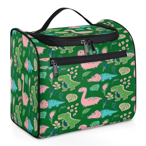 Kawaii Make-up-Tasche für Damen, große Kapazität, Kulturbeutel, tragbare Reise-Kosmetiktasche, wasserdicht, doppelte Reißverschlüsse, Make-up-Tasche mit Haken zum Aufhängen, für Hautpflege, Reisen, von Tavisto