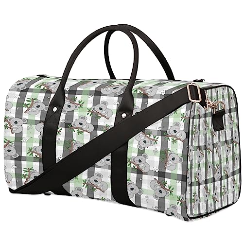 Koala Patterns Reisetasche, Weekender Taschen f黵 Frauen Reisen, Turnbeutel, Handgep鋍k Taschen f黵 Flugzeuge, Duffle Bag f黵 M鋘ner Reisen, Weekender Tasche, Koala Muster von Tavisto