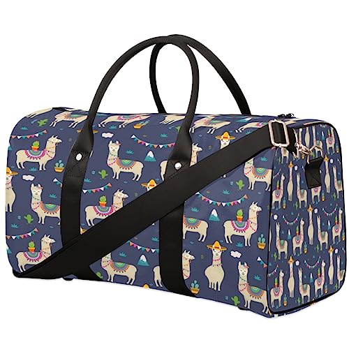 Lässige Alpaka Reisetasche, Weekender Taschen für Frauen Reisen, Turnbeutel, Handgepäck Taschen für Flugzeuge, Duffle Bag für Männer Reisen, Weekender Tasche, Lässiges Alpaka von Tavisto