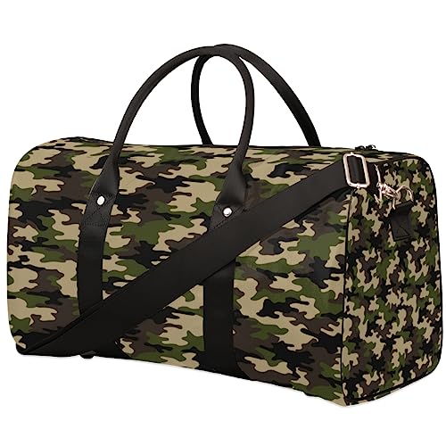 Lustige Camouflage Reisetasche, Weekender Taschen für Frauen Reisen, Turnbeutel, Handgepäck Taschen für Flugzeuge, Duffle Bag für Männer Reisen, Weekender Tasche, Lustige Tarnung von Tavisto