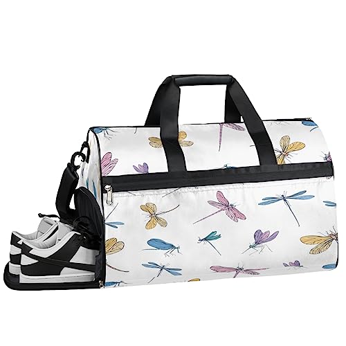 Personalisierte Schmetterling Turnbeutel, Sport Turnbeutel mit Nassfach & Schuhfach, Turnbeutel für Damen, Turnbeutel für Männer, Workout-Tasche, Sporttasche, Weekender Tasche mit Schuhfach, von Tavisto