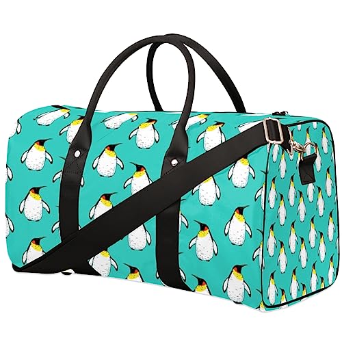 Pinguin-Muster Reisetasche, Weekender Taschen für Frauen Reisen, Turnbeutel, Handgepäck Taschen für Flugzeuge, Duffle Bag für Männer Reisen, Weekender Tasche, Pinguin-Muster von Tavisto