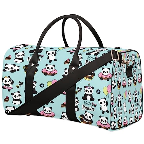 Pretty Panda Reisetasche, Weekender Taschen für Frauen Reisen, Turnbeutel, Handgepäck Taschen für Flugzeuge, Duffle Bag für Männer Reisen, Weekender Tasche, Pretty Panda von Tavisto