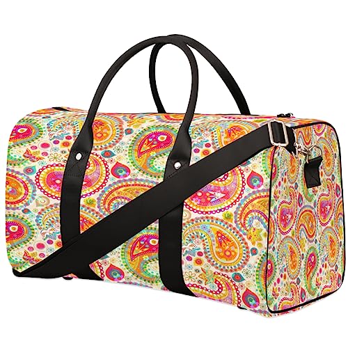 Reisetasche mit Paisleymuster, Weekender Taschen f黵 Frauen, Turnbeutel, Handgep鋍ktaschen f黵 Flugzeuge, Duffle Bag f黵 M鋘ner Reisen, Weekender Tasche, Reisetasche, Paisleymuster von Tavisto