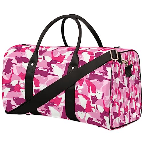 Scaredy Cats Reisetasche, Weekender Taschen für Frauen Reisen, Turnbeutel, Handgepäck Taschen für Flugzeuge, Duffle Bag für Männer Reisen, Weekender Tasche, Reise Duffle Bag, Angsthafte Katzen, von Tavisto