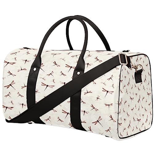 Schöne Libellen-Druck-Reisetasche, Weekender Taschen für Frauen Reisen, Turnbeutel, Handgepäck Taschen für Flugzeuge, Duffle Bag für Männer Reisen, Weekender Tasche, Wunderschöner von Tavisto