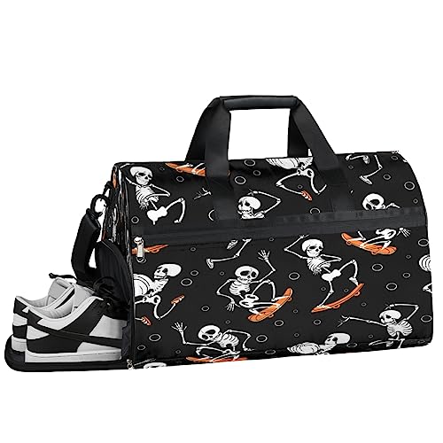 Siamese Kittens Katze Turnbeutel Sport Turnbeutel mit Nassfach & Schuhfach Turnbeutel für Damen Turnbeutel für Männer Workout Tasche Sporttasche Weekender Tasche mit Schuhfach, Skateboarding Med von Tavisto