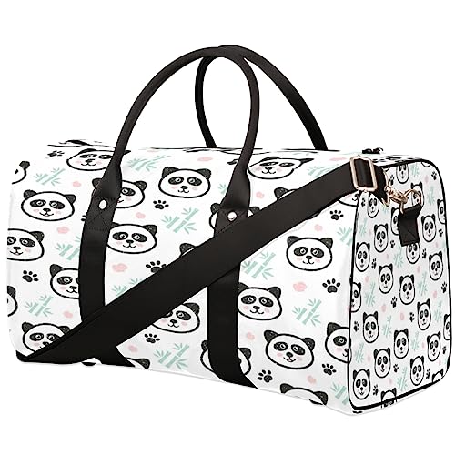 Süße Panda Print Reisetasche, Weekender Taschen für Frauen Reisen, Turnbeutel, Handgepäck Taschen für Flugzeuge, Duffle Bag für Männer Reisen, Weekender Tasche, Niedlicher von Tavisto