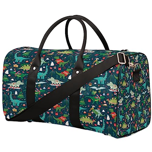 Weihnachten Dinosaurier Reisetasche, Weekender Taschen für Frauen Reisen, Turnbeutel, Handgepäck Taschen für Flugzeuge, Duffle Bag für Männer Reisen, Weekender Tasche, Reise Duffle Bag, von Tavisto