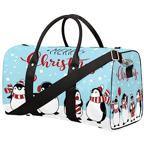 Weihnachten Pinguin Reisetasche, Weekender Taschen für Frauen Reisen, Turnbeutel, Handgepäck Taschen für Flugzeuge, Duffle Bag für Männer Reisen, Weekender Tasche von Tavisto