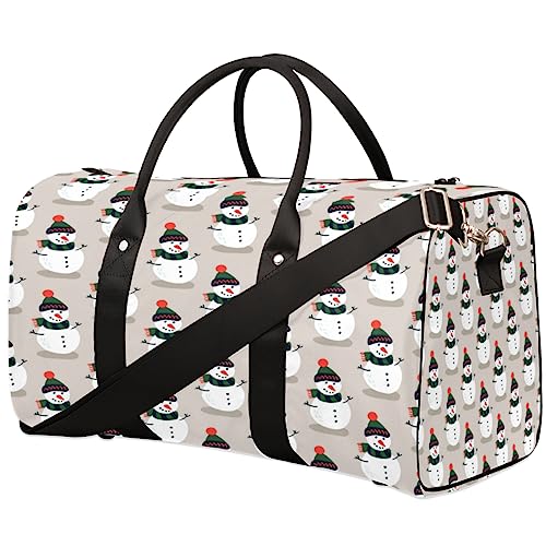 Weihnachten Schneemann Reisetasche, Weekender Taschen für Frauen Reisen, Turnbeutel, Handgepäck Taschen für Flugzeuge, Duffle Bag für Männer Reisen, Weekender Tasche, Weihnachten Schneemann von Tavisto