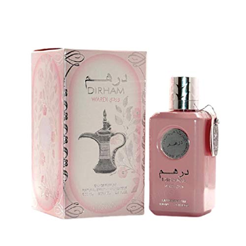 Ard Al Zaafran natürliches Parfum „Dirham Wardi Edp“, Qualitätsspray, 100 ml, bester Duft für Frauen von TAWAKKAL PERFUMES