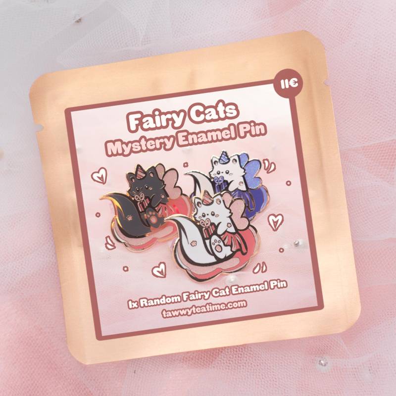 Kawaii 1x Random Fairy Cat Hard Enamel Pin Kawaii 1x Random Fairy Cat Hard Enamel Pin von Tawwyteatime