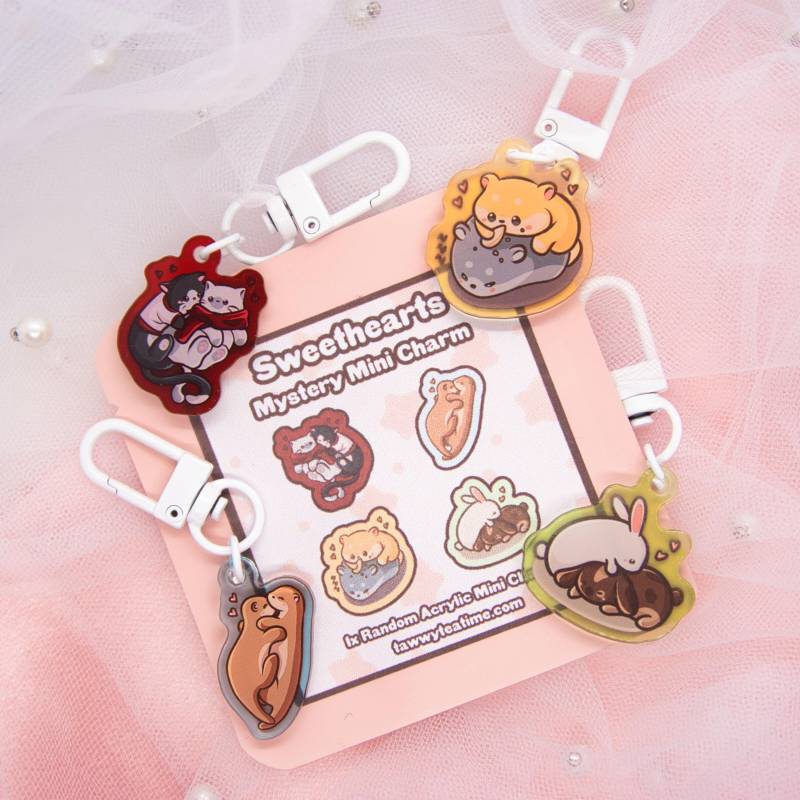 Kawaii 1x Random Mini Sweethearts Acrylic Schlüsselanhänger Charm von Tawwyteatime