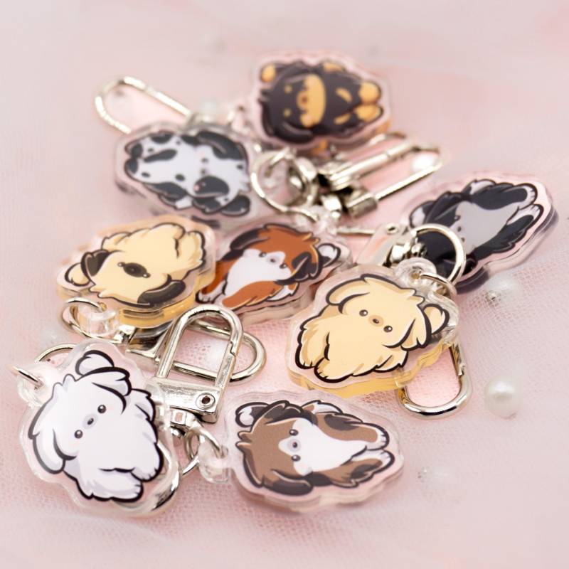 Kawaii 1x Random Mini Welpen Hund Acrylic Schlüsselanhänger Charm Kawaii 1x Random Mini Welpen Hund Acrylic Schlüsselanhänger Charm von Tawwyteatime