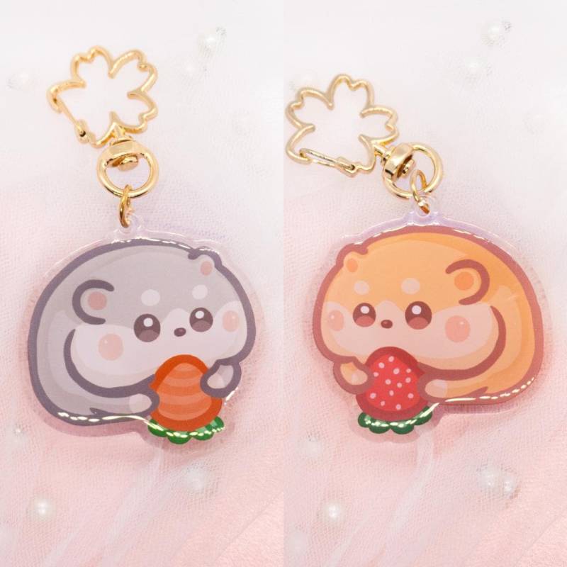 Kawaii Hamster Mit Erdbeer Oder Karotte Schlüsselanhänger | Essende Hammi Food Hampter Nager Chinchilla Tier Keychain Keycharm Kawaii Hamster Mit Erdbeer Oder Karotte Schlüsselanhänger | Essende Hammi Food Hampter Nager Chinchilla Tier Keychain Keycharm von Tawwyteatime