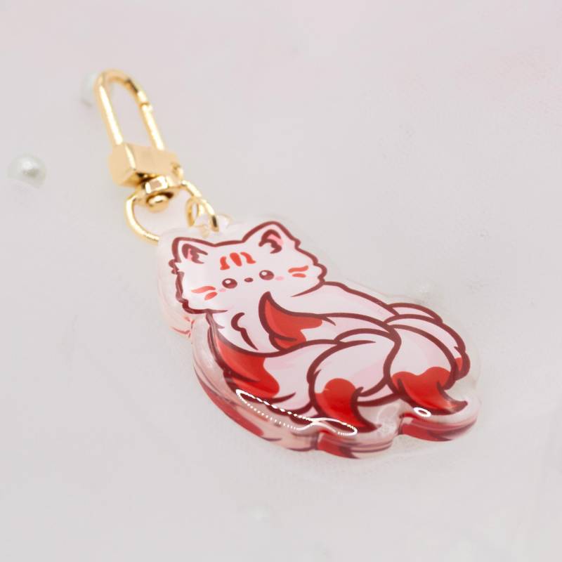 Kawaii Kitsune Schlüsselanhänger | Fuchs Fox Foxy Cute Keyring Tier Keychain Keycharm Kawaii Kitsune Schlüsselanhänger | Fuchs Fox Foxy Cute Keyring Tier Keychain Keycharm von Tawwyteatime