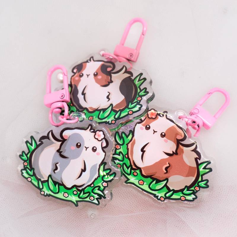 Kawaii Meerschweinchen Schlüsselanhänger | Braun Schwarz Grau Weiß Pet Haustier Guinea Pig Cute Keyring Tier Keychain Keycharm Kawaii Meerschweinchen Schlüsselanhänger | Braun Schwarz Grau Weiß Pet Haustier Guinea Pig Cute Keyring Tier Keychain Keycharm von Tawwyteatime