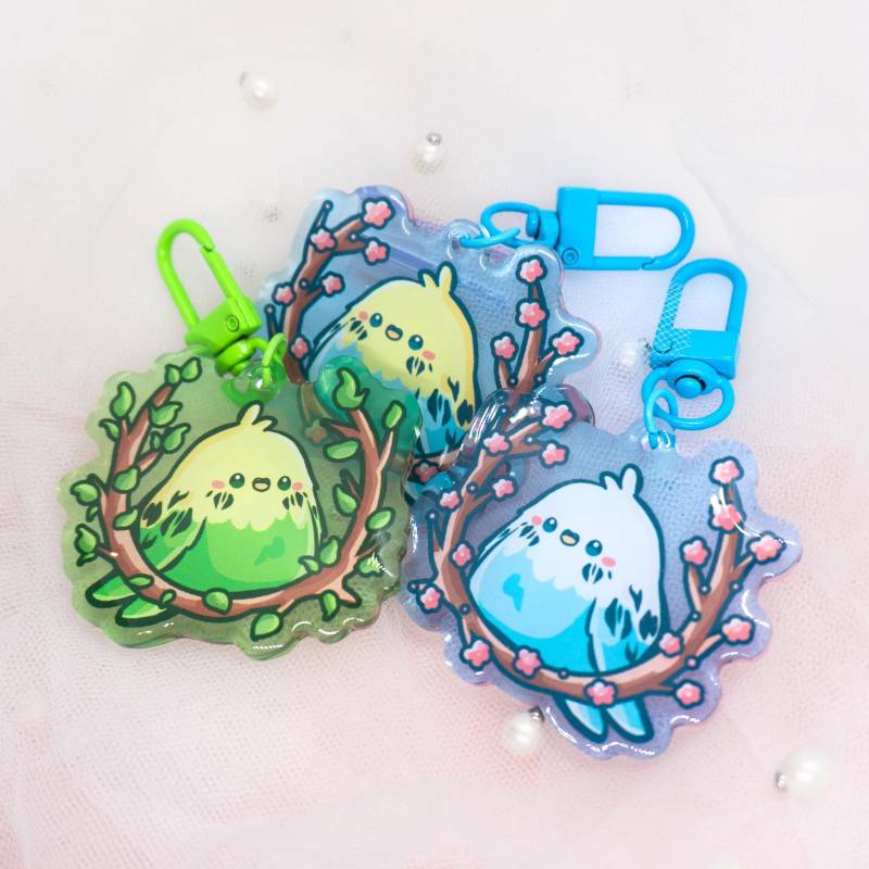 Kawaii Wellensittich Schlüsselanhänger | Blau Grün Gelb Pet Haustier Budgies Birb Borb Bird Cute Keyring Tier Keychain Keycharm Kawaii Wellensittich Schlüsselanhänger | Blau Grün Gelb Pet Haustier Budgies Birb Borb Bird Cute Keyring Tier Keychain Keycharm von Tawwyteatime