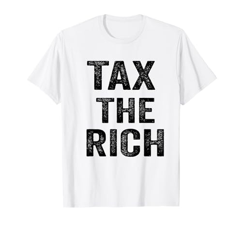 Lustiger Vintage-Tax the Rich Damen Herren T-Shirt von Tax the Rich