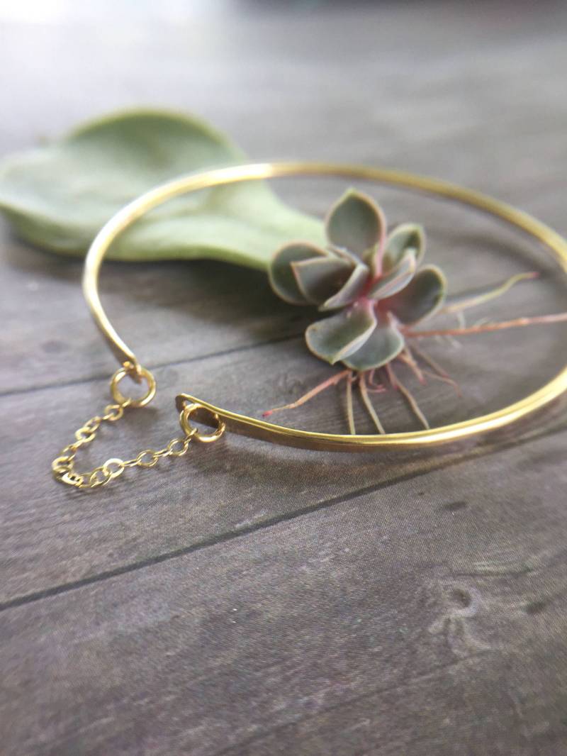 Armreif, Gold Einfaches Armband, Minimal Zierliche Jeden Tag Zarte Armband von TayTayInspired