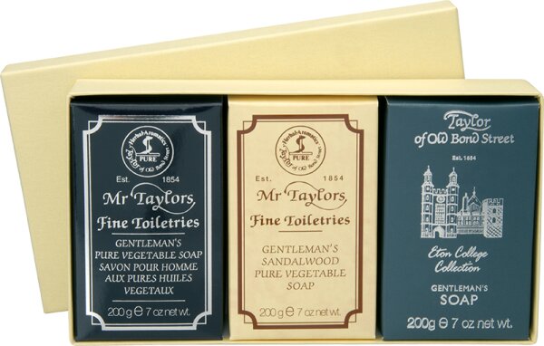 Taylor of Old Bond Street Mixed Bath Soap Gift Box 3 x 200 g von Taylor of Old Bond Street